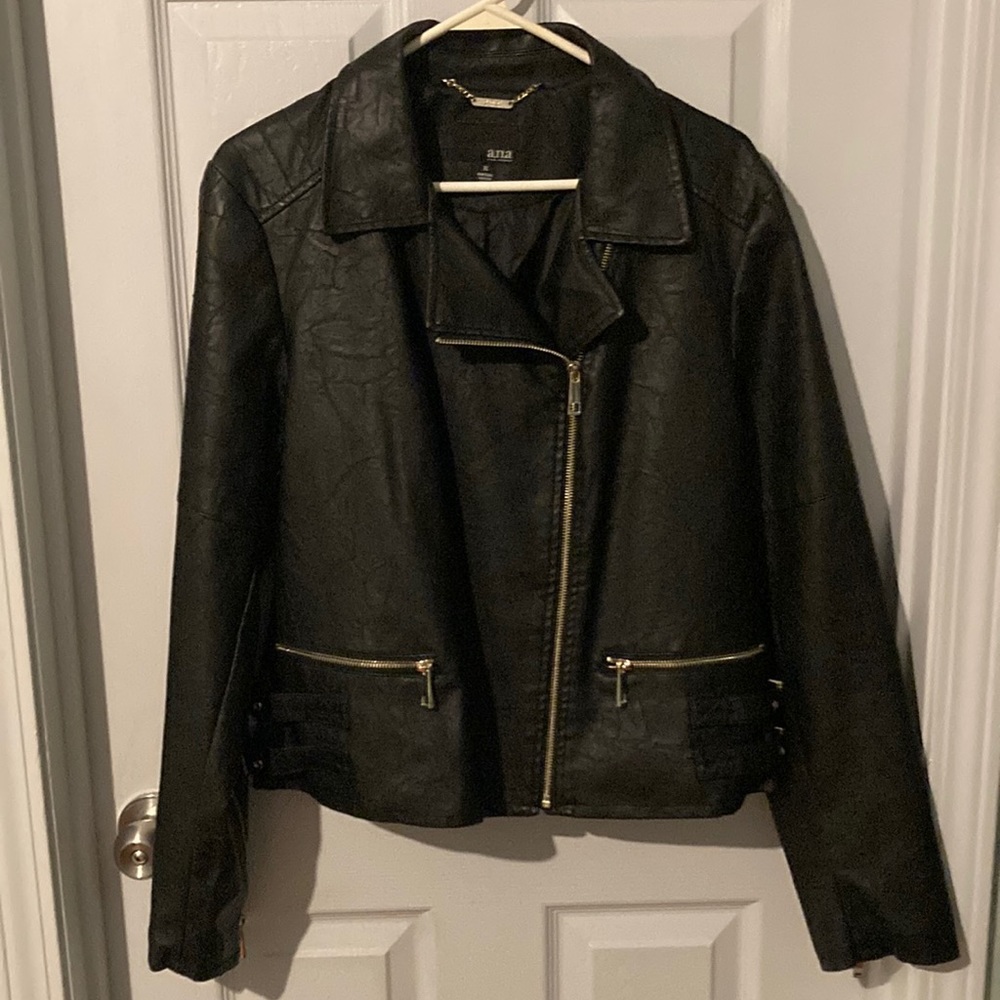 Imitation leather jacket women’s xl